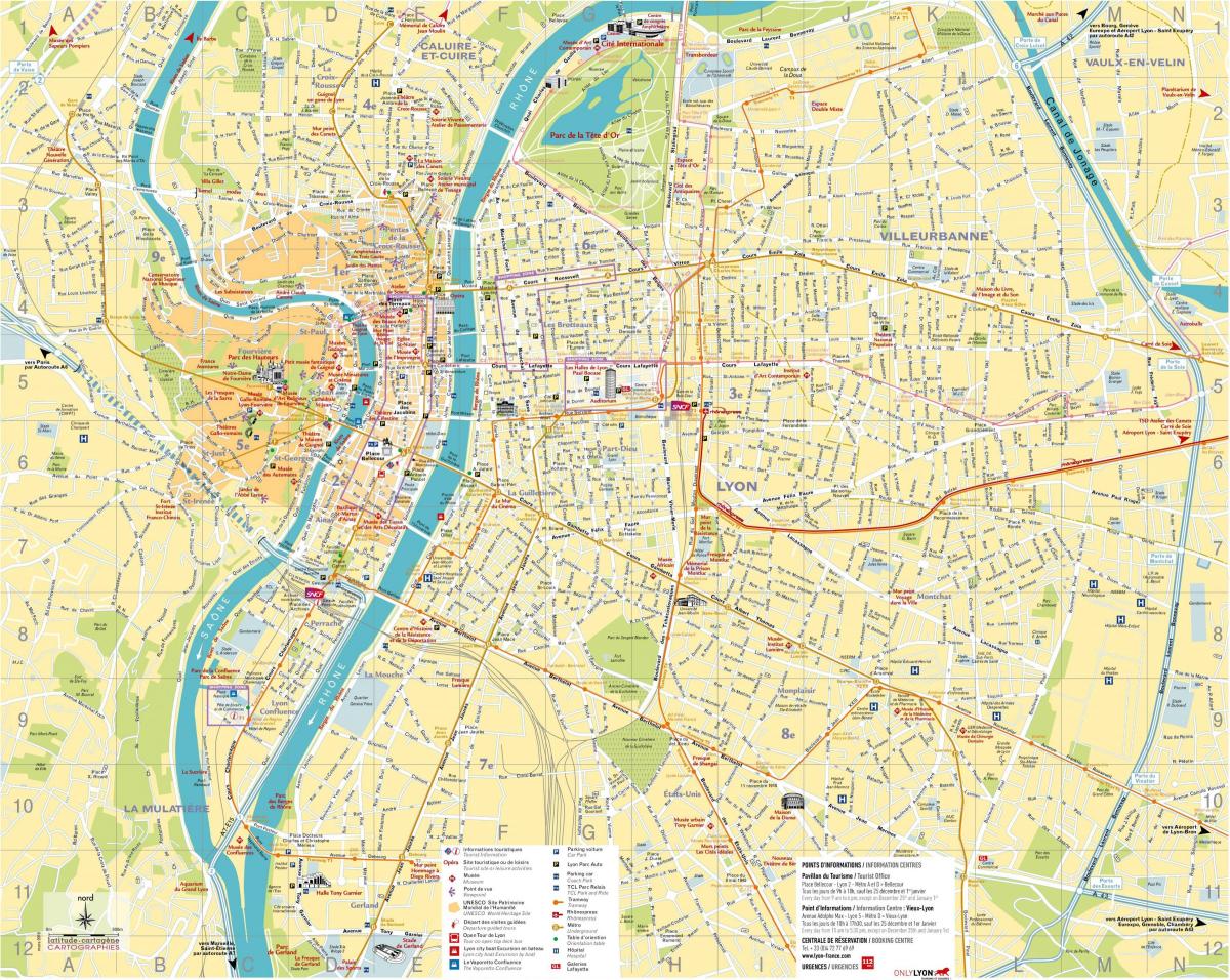 mapa Lyon radnje