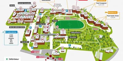 Mapa Lyon školu