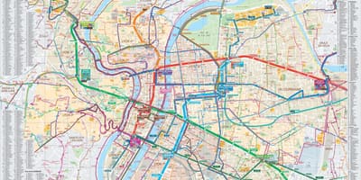 Mapa Lyon put
